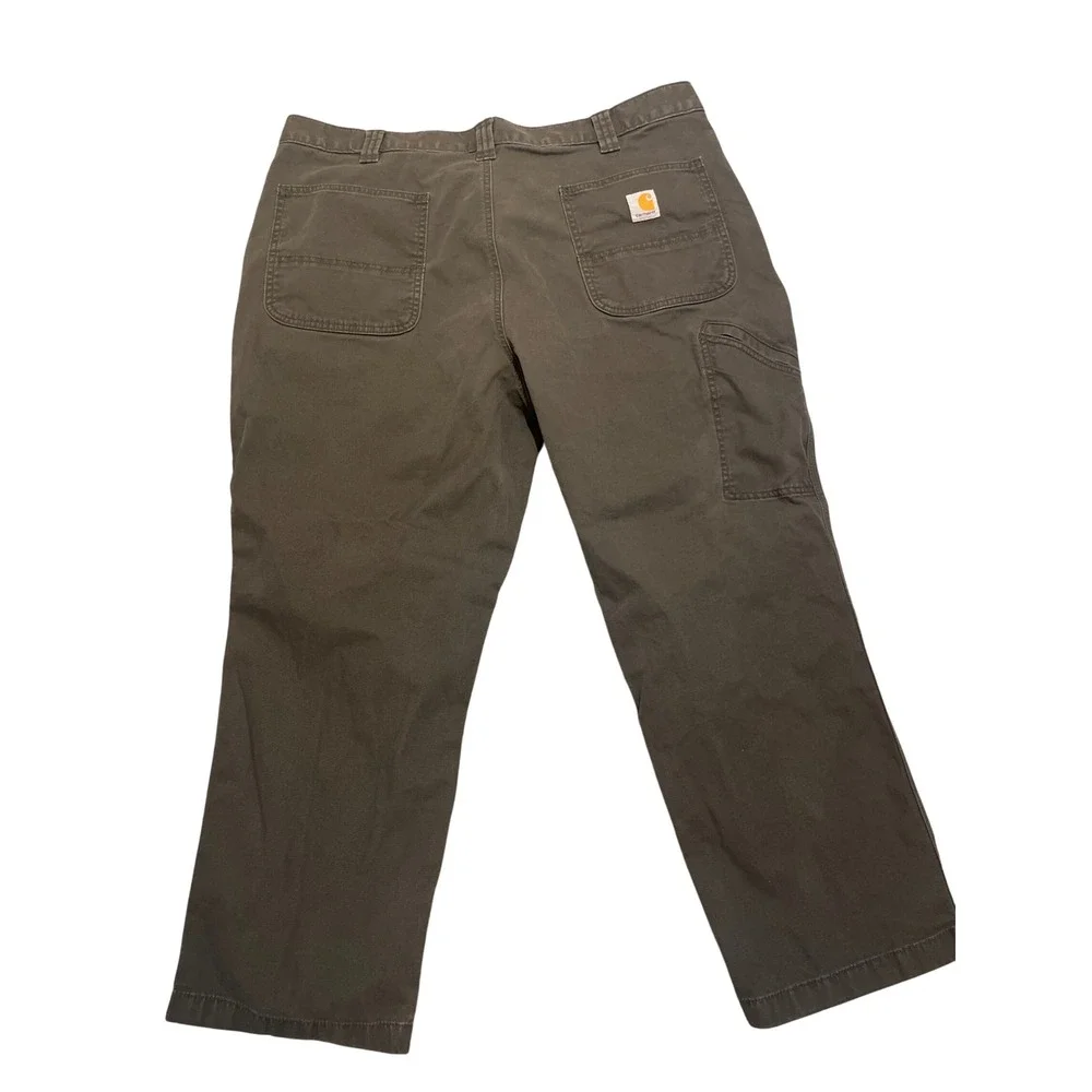 Carhartt Mens BN2291-M Rugged Flex Relaxed Fit‎ Canvas Work Pants Grey 40x28